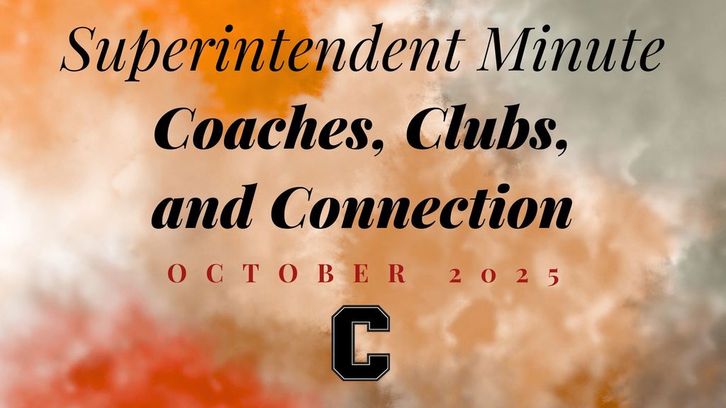 superintendent minute: coaches, clubs, and connection