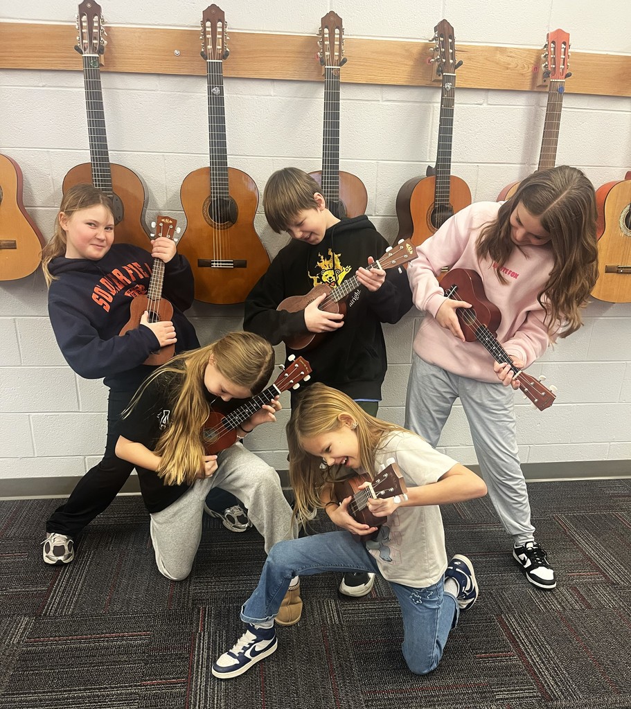 Strumming, smiling, and sounding amazing — our 5th & 6th grade students rock the guitar and ukulele! 🎶
