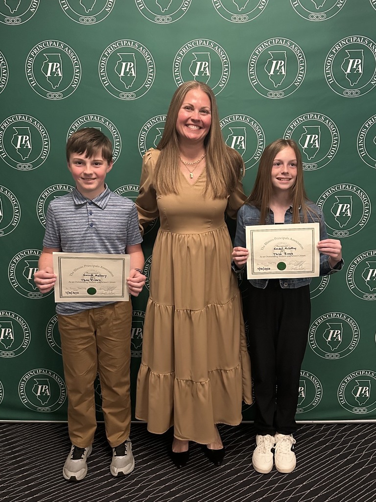 Congratulations to Kendall McGuffey and Garrett McCleary for being recognized as  2026 Illinois Principals Association award winners!!  