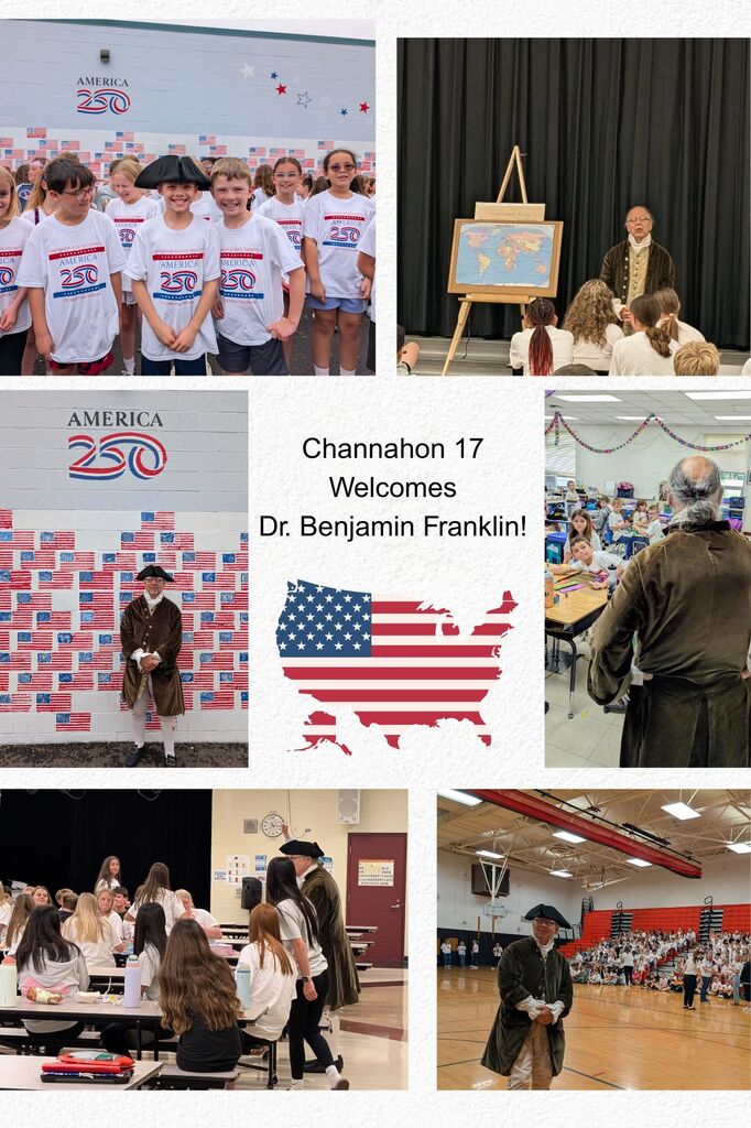 Dr. Benjamin Franklin visiting schools.