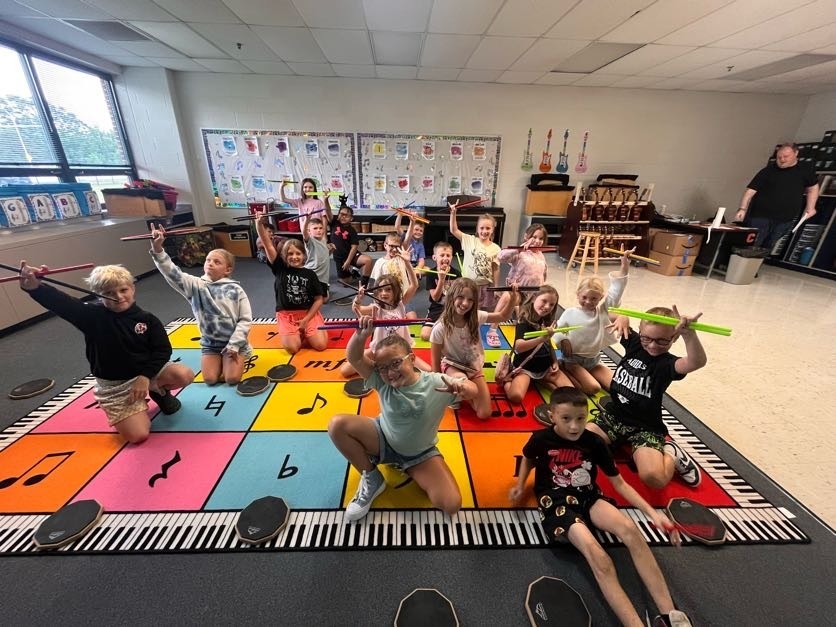 3rd Grade students in Music Class