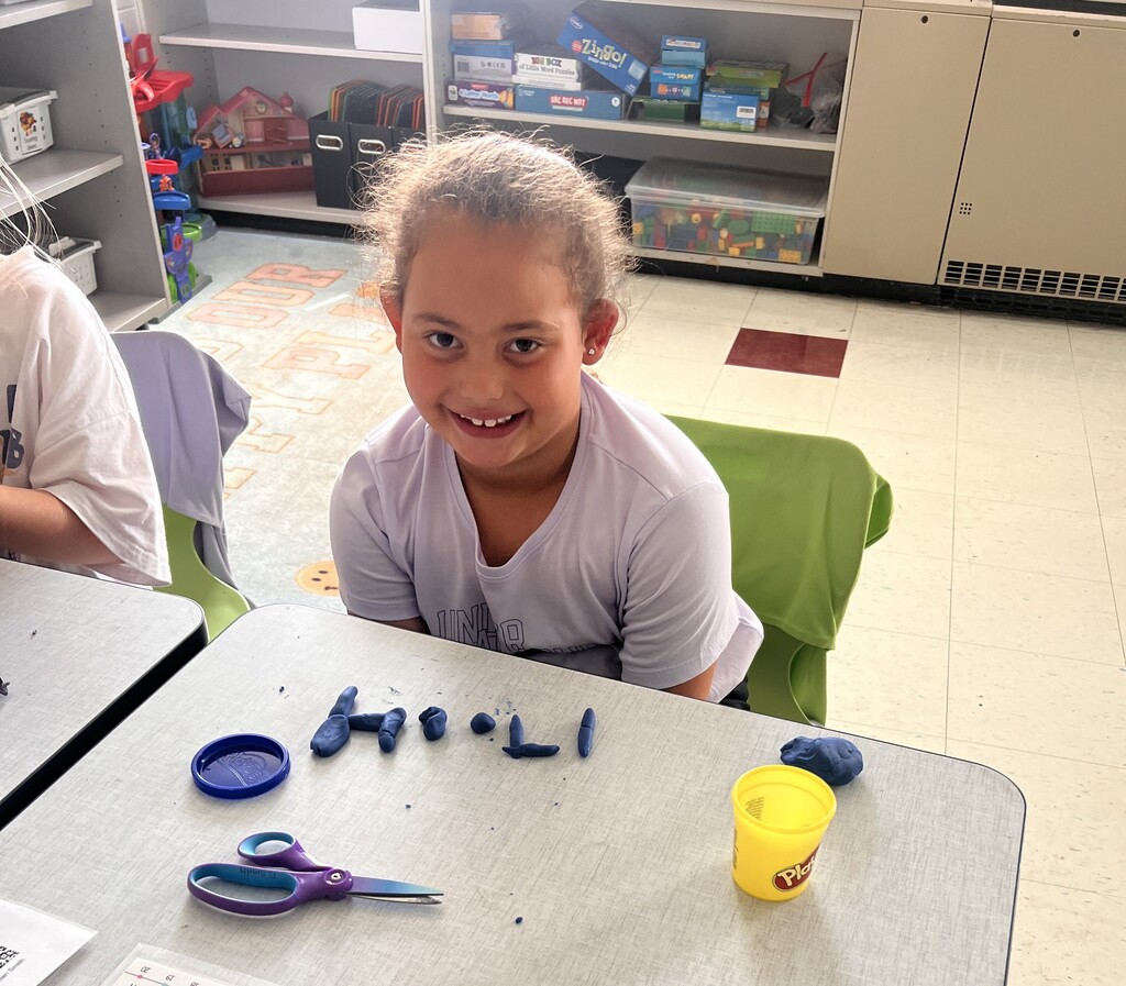 Student Math Equations with PlayDoh