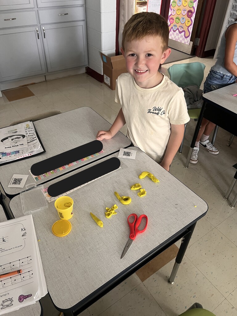 Student Math Equations with PlayDoh