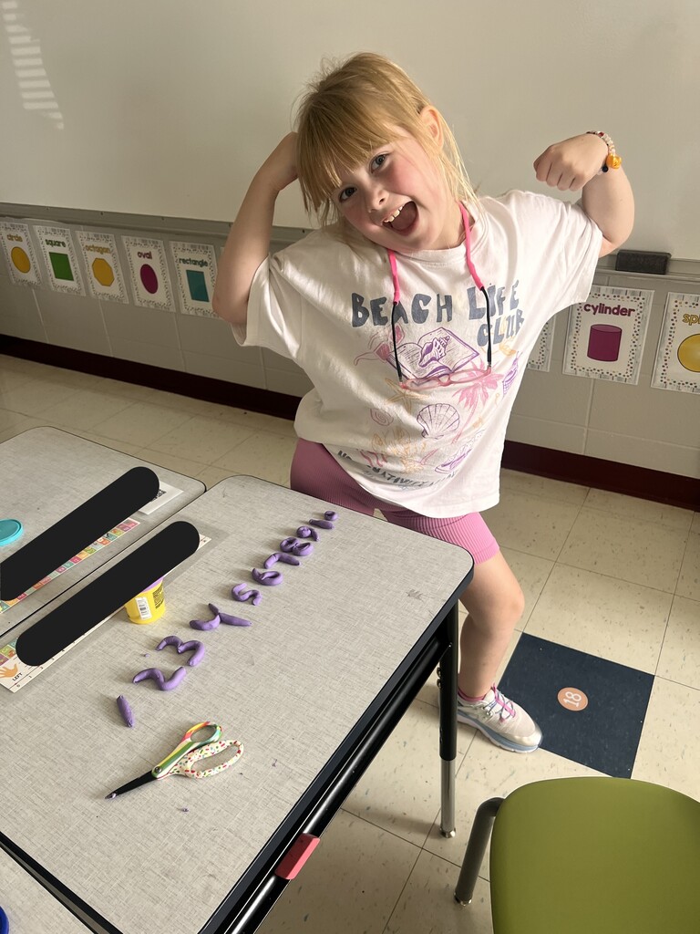 Student Math Equations with PlayDoh