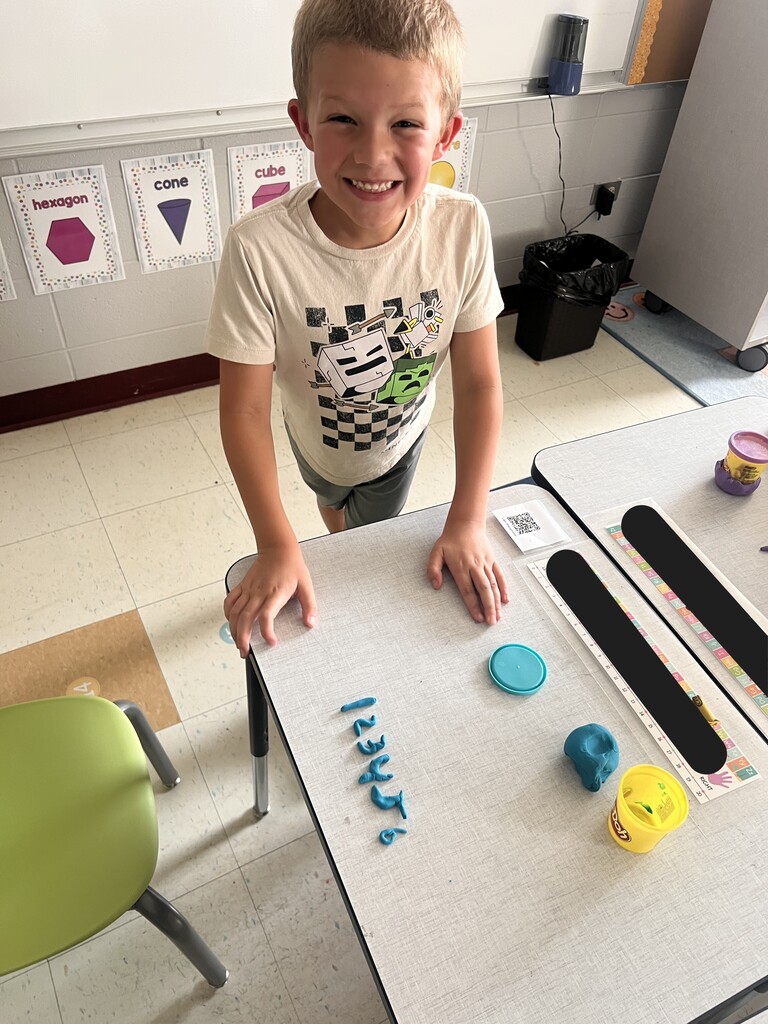 Student Math Equations with PlayDoh