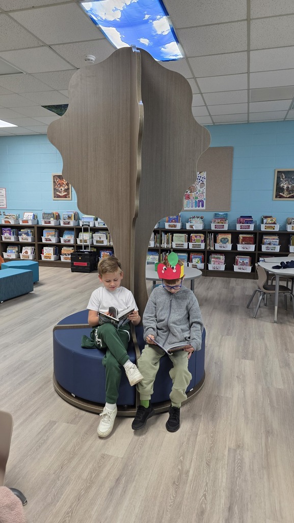 reading in the library