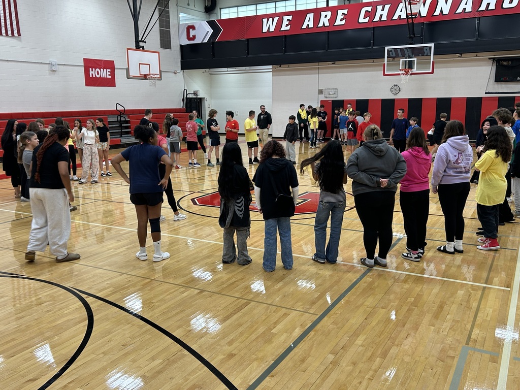 Students playing a game