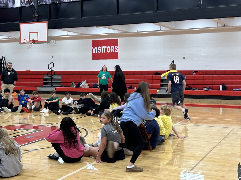 Students playing a game