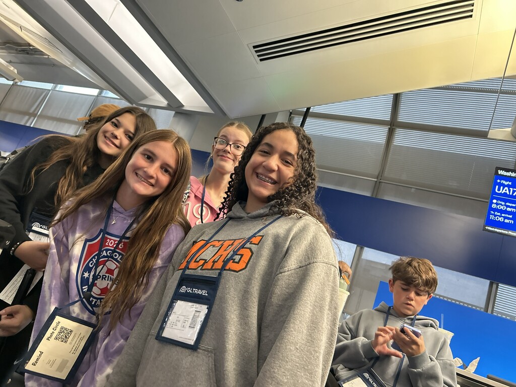 Students at Airport