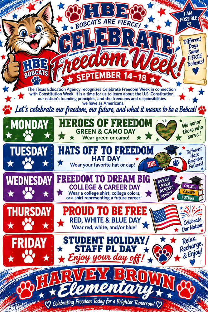 Freedom week flyer