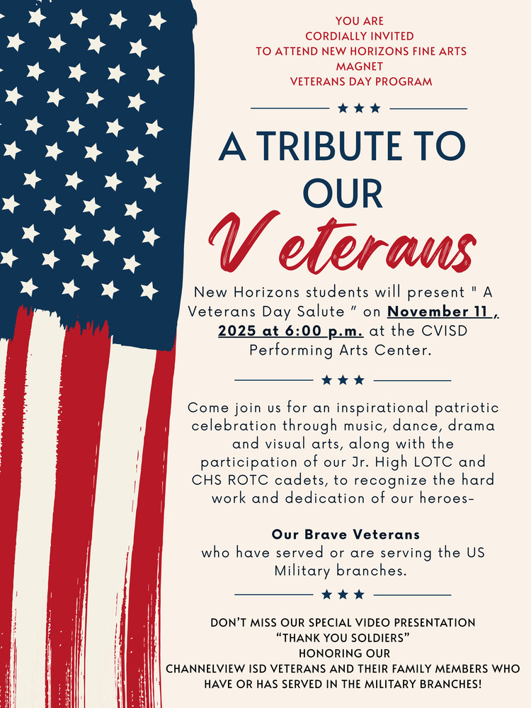 A tribute to our veterans flyer