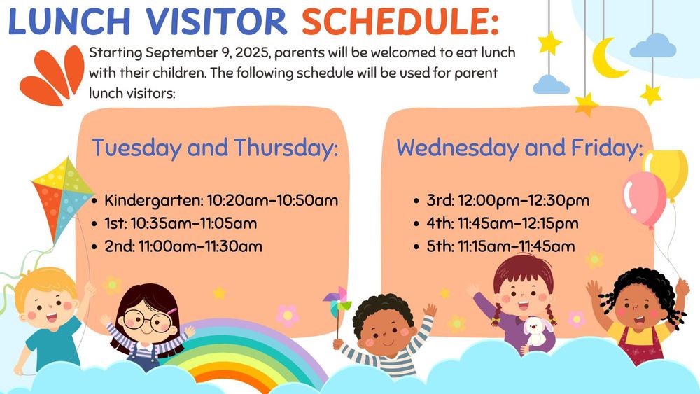 Lunch Visitors Schedule