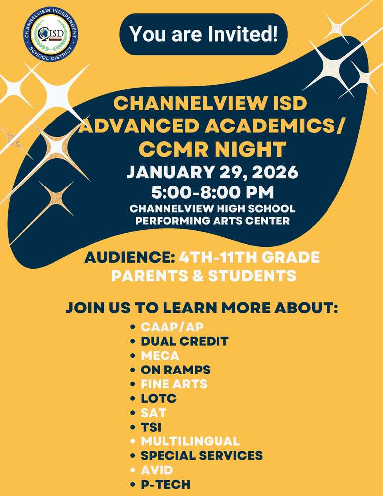 CISD Advanced Academics/CCMR Night Flyer