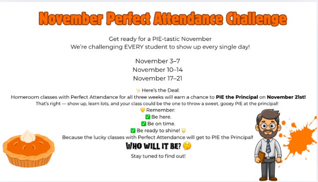 November Perfect Attendance Challenge