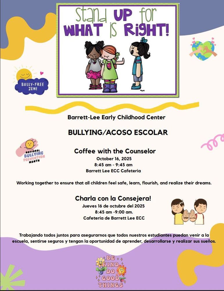 Flyer for Coffee with the Counselor on 10/16