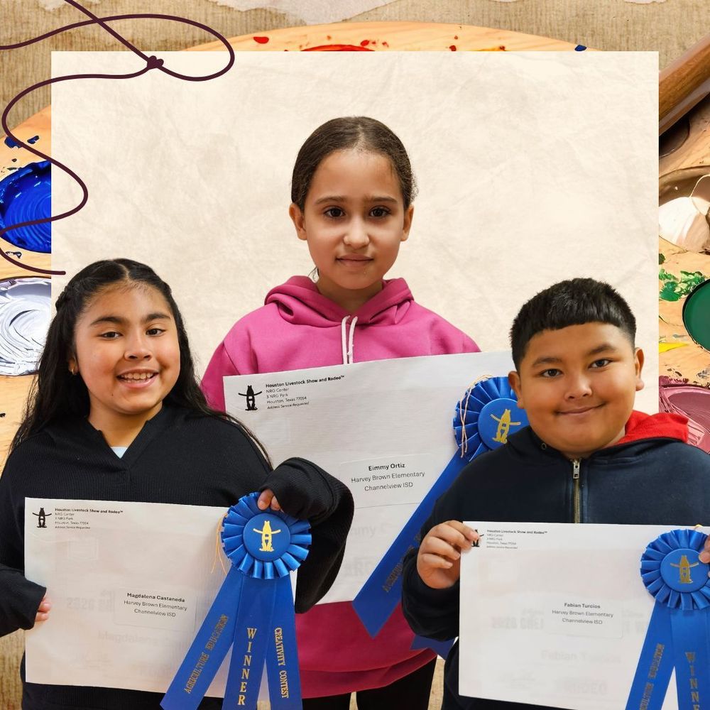 CISD students holding HLSR Coloring Certificates