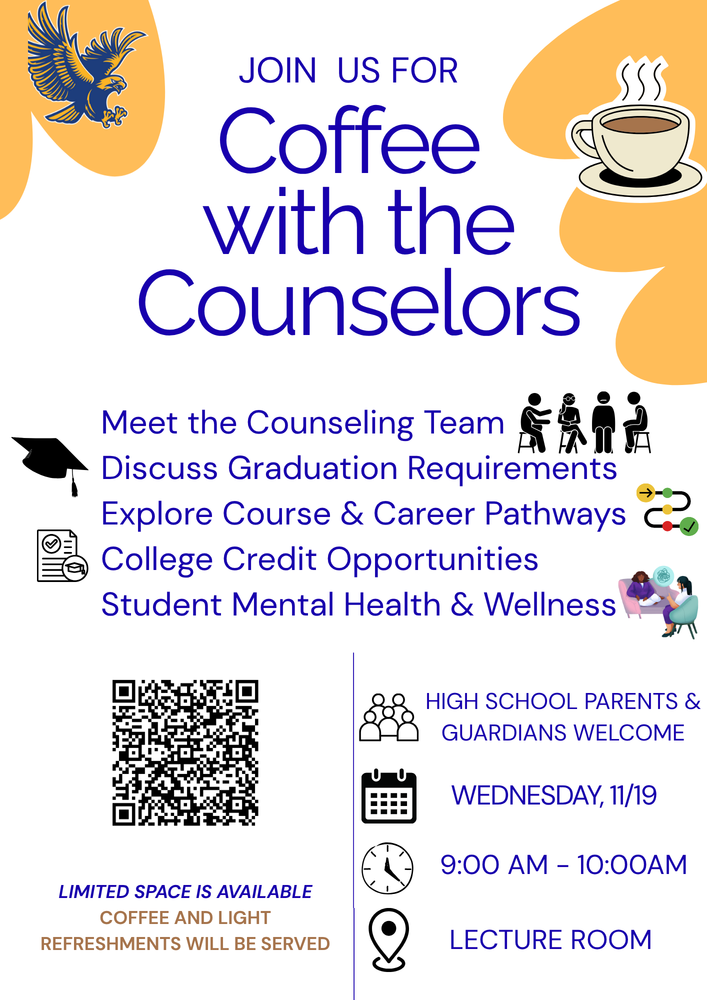 Coffee With Counselors Flyer