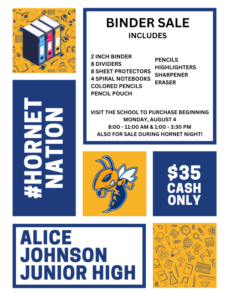 Student Binder Sale