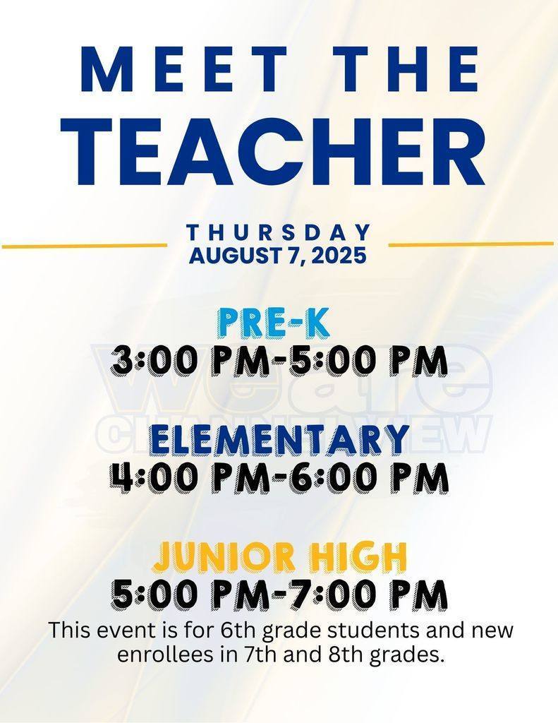 MEET THE TEACHER INFORMATION