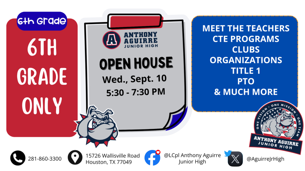 6th Grade Open House