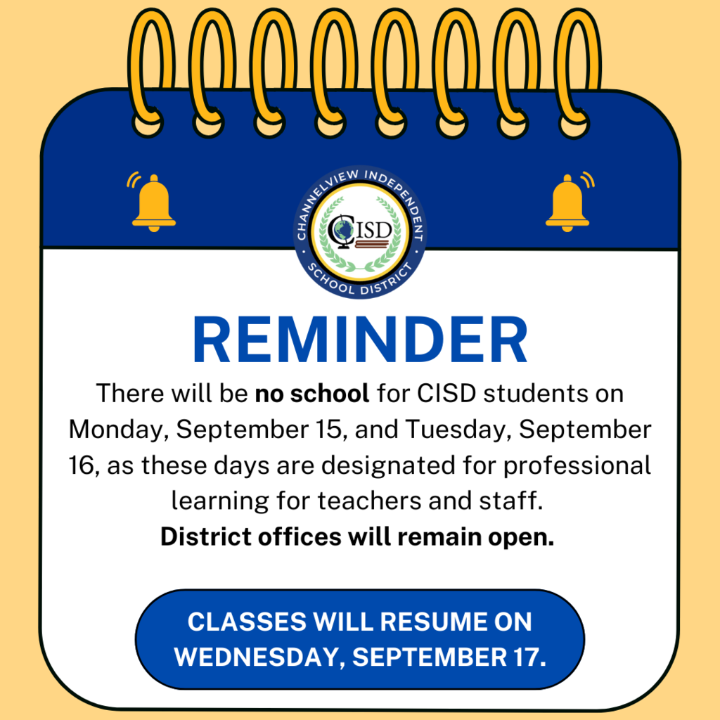 No school reminder in Eng. 