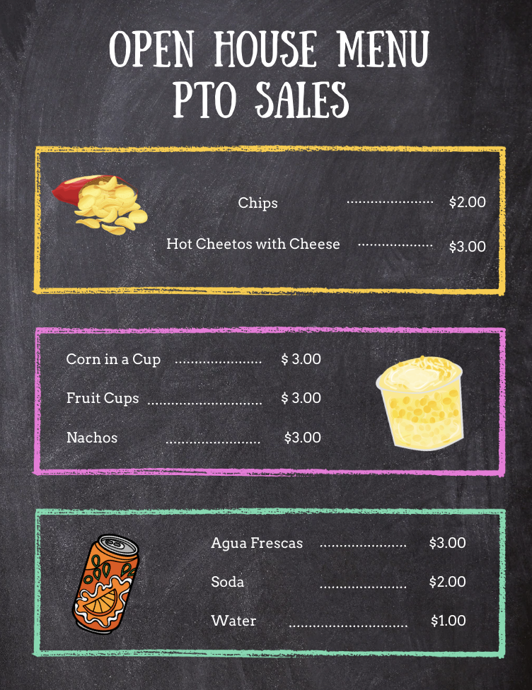 Open House- PTO Sales