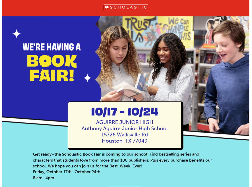 Book Fair! October 17-24 AAJH