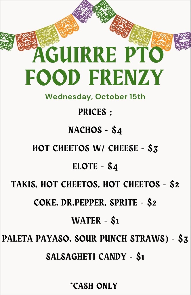 Aguirre PTO Food Frenzy