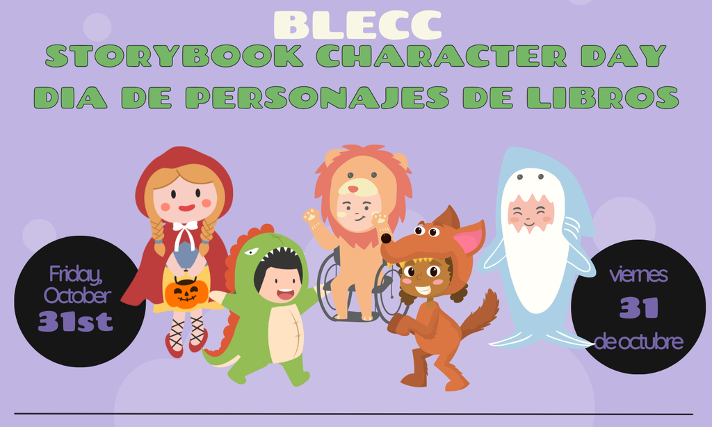 Storybook Character Day Flyer to dress up on October 31st