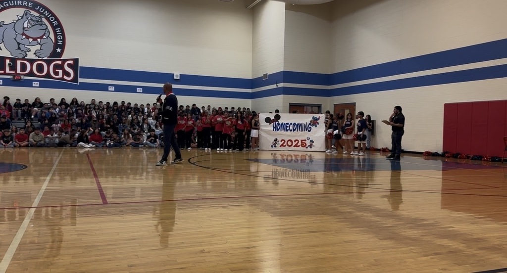 homecoming banner 2025 Anthony Aguirre Junior High