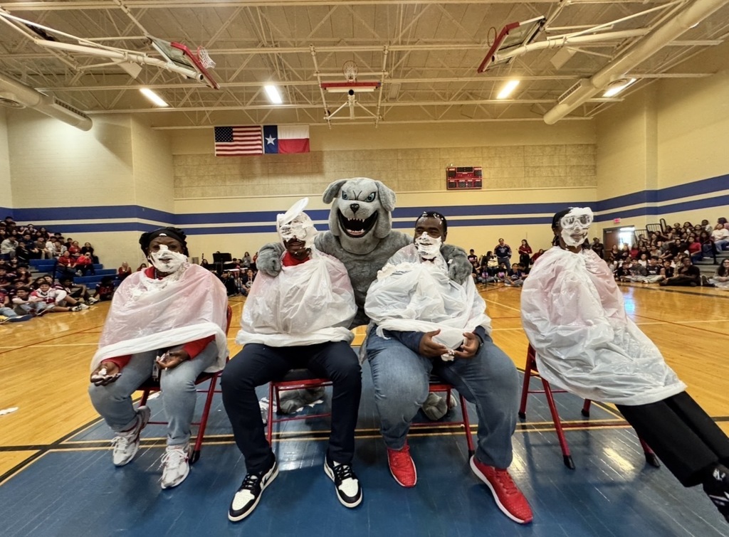 Ms. Powell, Mr. Owens , Mrs. Jones, Mr. Cunningham pied in the face