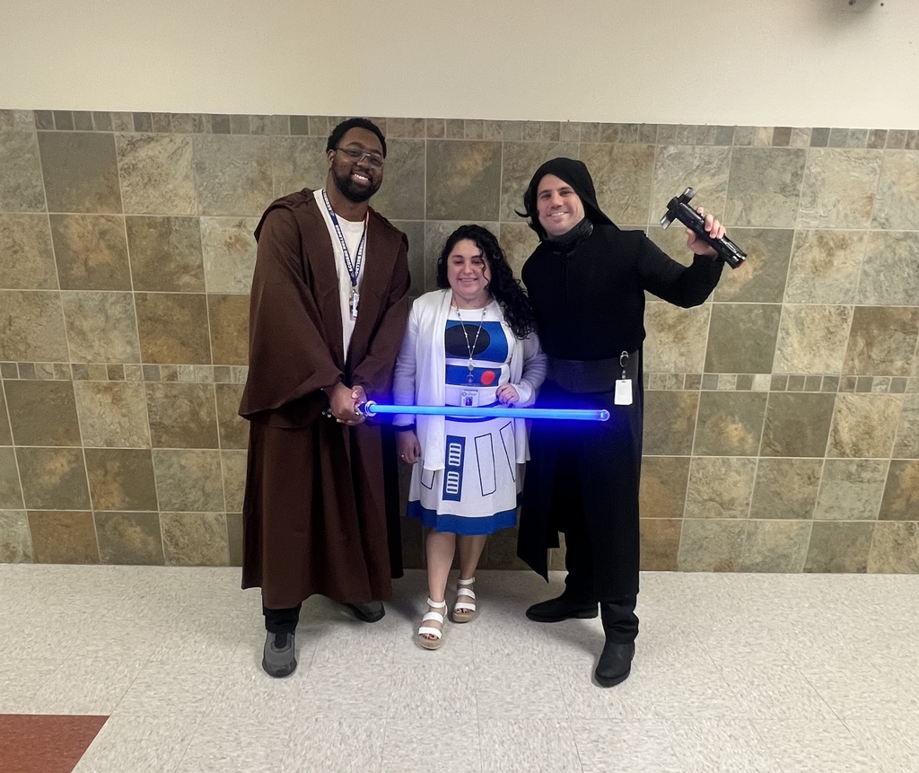 Staff dressed up as Star Wars