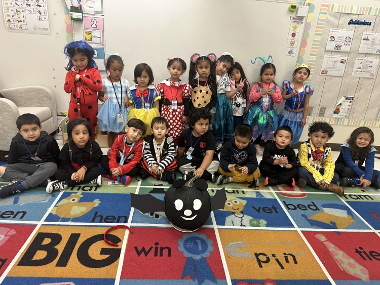 students dressed up for storybook character day 