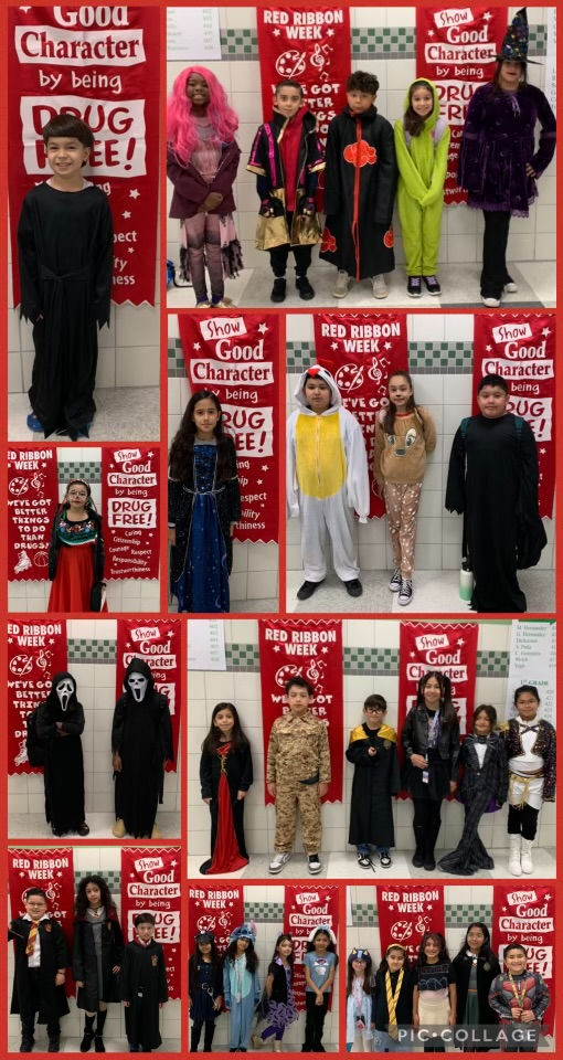 Red Ribbon Week: Day 4 "Your Character Counts, Be Drug Free!"