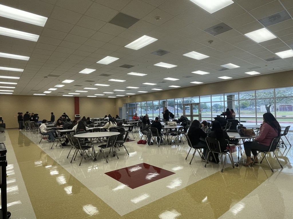 students in cafeteria