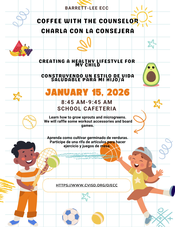 Coffee with the Counselor Flyer for Thursday, January 15, 2026