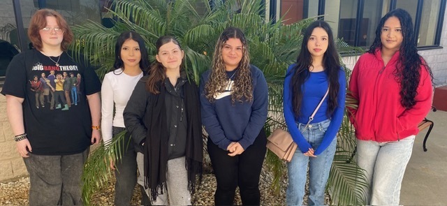 students in a garden