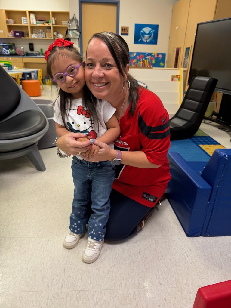 Students and Staff dressed in Texans gear to support the team in the playoffs