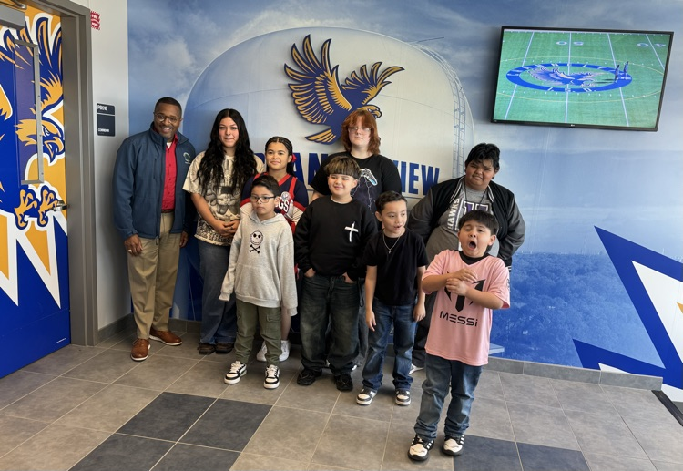 With other Students of the Month