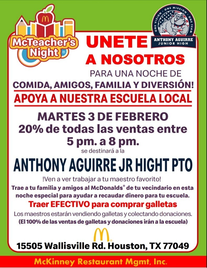 MCD Teacher Night - Spanish