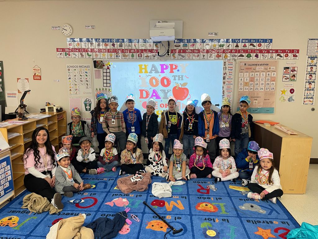 Students and Staff up for 100 Days of school