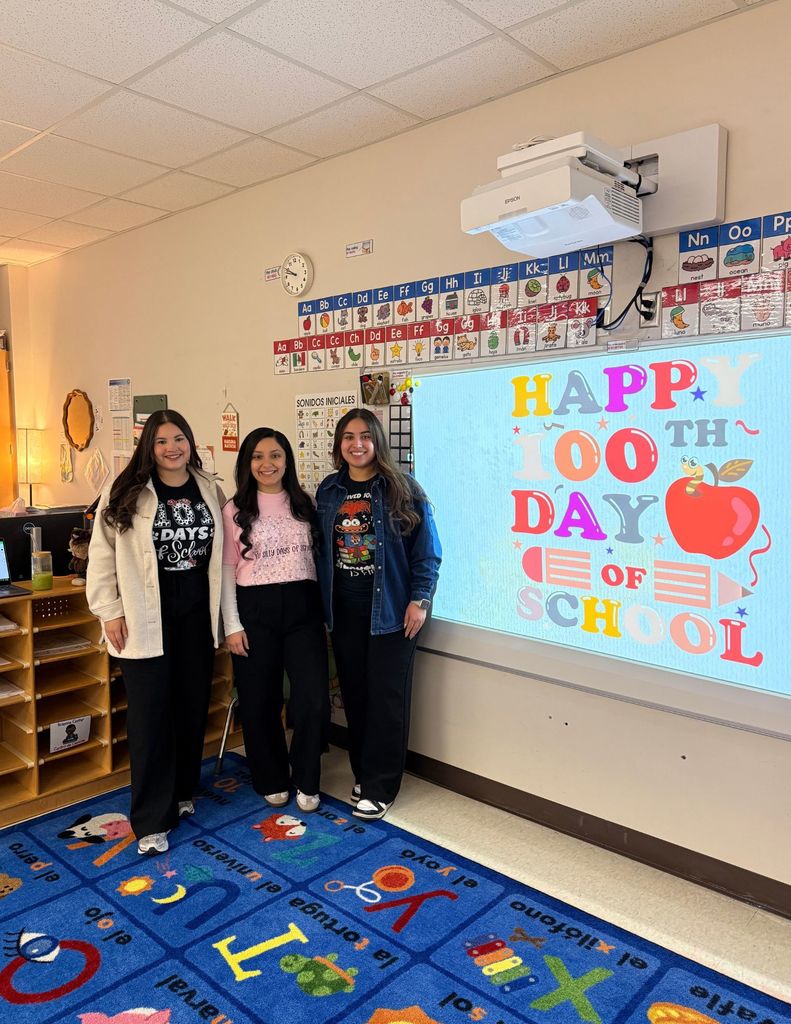 Students dressed up for 100 days of school