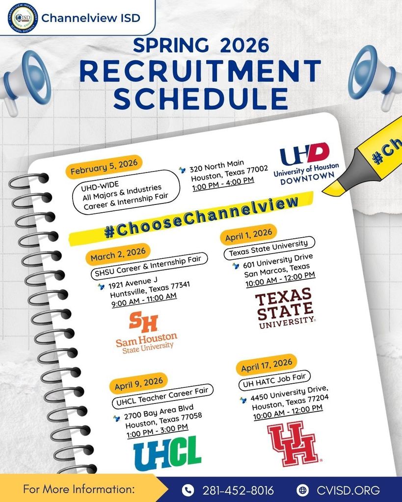 spring recruitment schedule