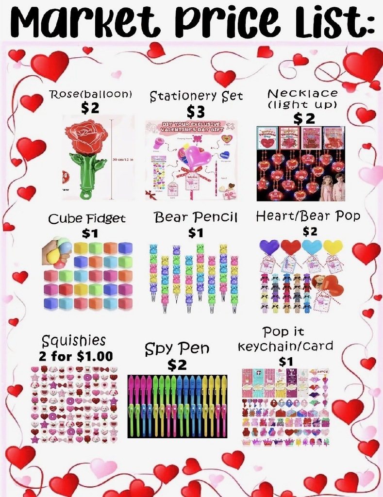 Market price list flyer