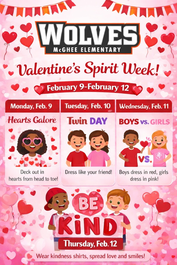 Valentines spirit week 