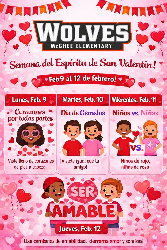 Valentines spirit week  