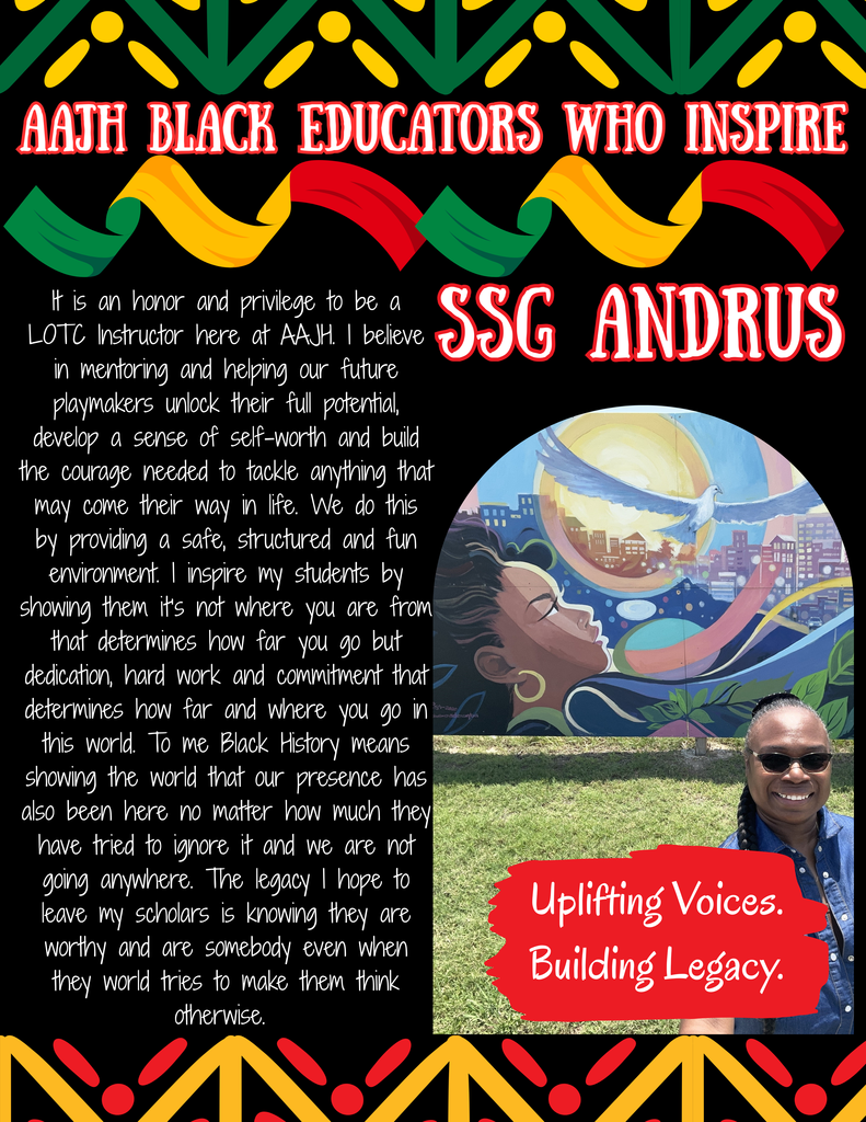 black history month spotlight - ssg andurs