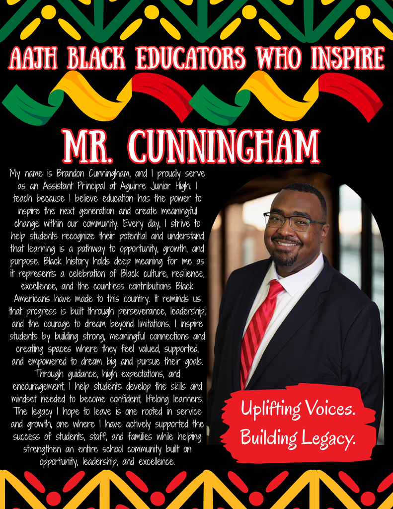 black history month spotlight - mr. cunningham