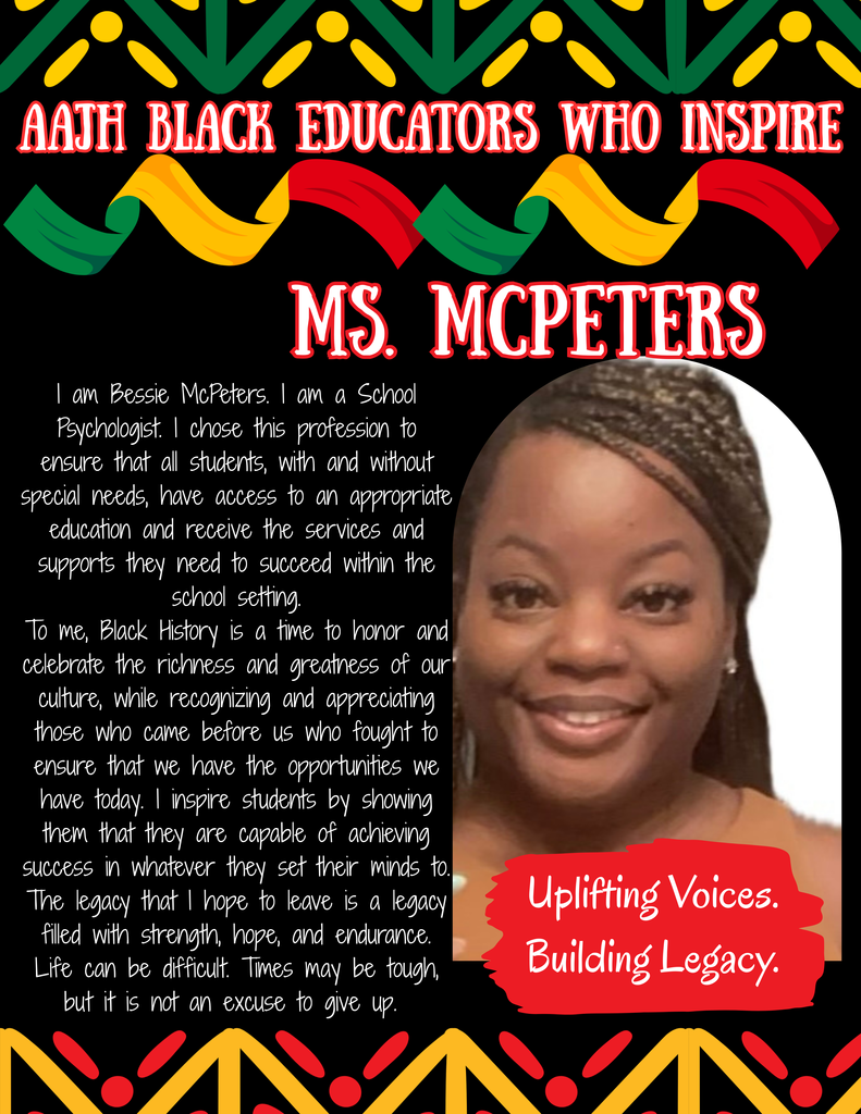 black history month spotlight - ms.mcpeters