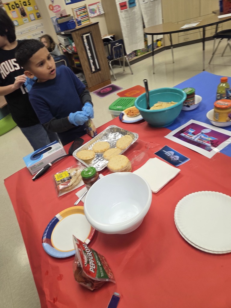 Students cooking in class